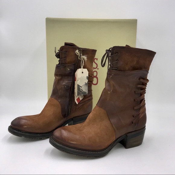 SOLD!! AS98 | CHET LEATHER CASTAGNA ANKLE BOOTS - Picture 2 of 5